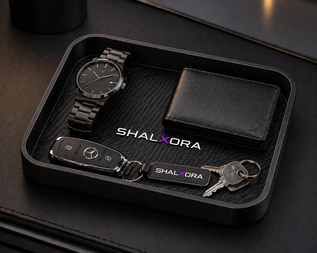 Luxury Catchall Tray | Carbon Fiber | Desk Organizer | Gift for Him | Key Tray | Modern Home Decor